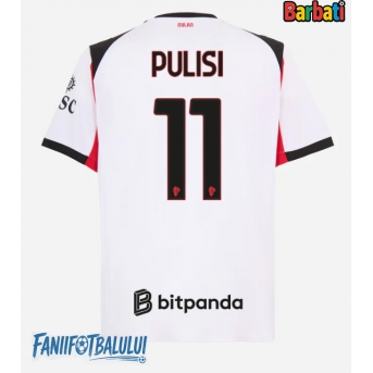 AC Milan Christian Pulisic #11 Tricou Fotbal Replică 2025-26 Barbati Deplasare